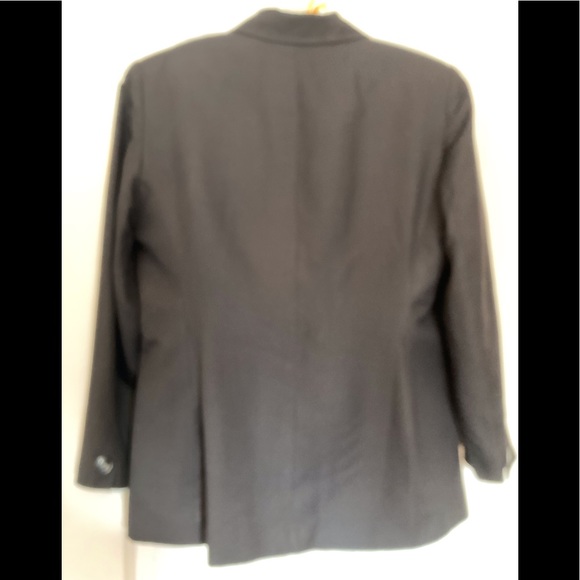 Vintage 1990s Jones of New York Black Linen Blazer - Picture 2 of 4